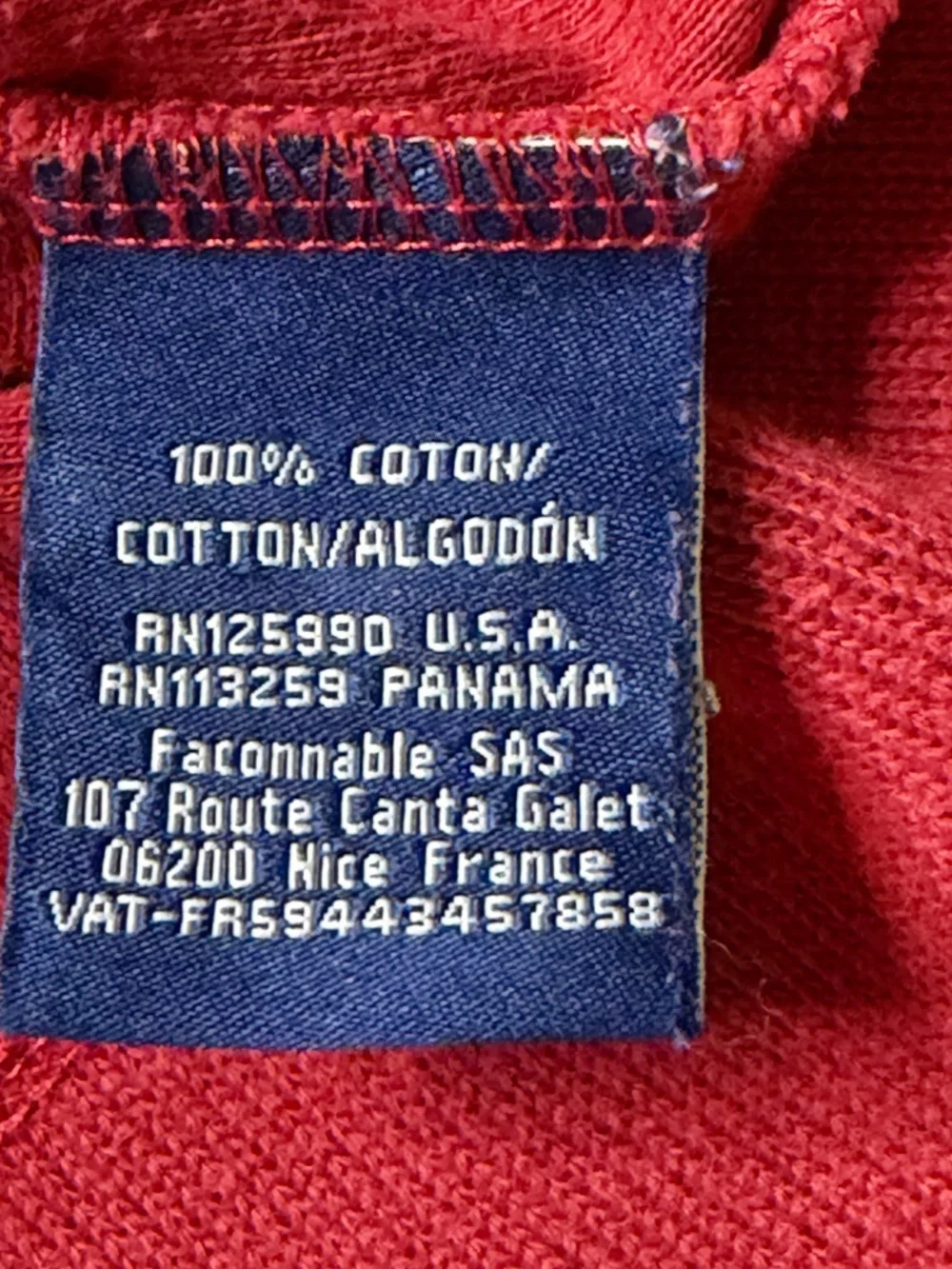 Faconnable 1/4 Zip Sweater‎ Mens M Red Golf Casual 100% Cotton Preppy Pullover